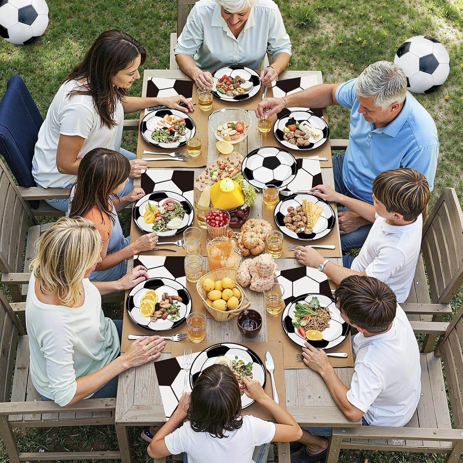 serves 20 guests in a single coordinated package designed to complement other themed party decor