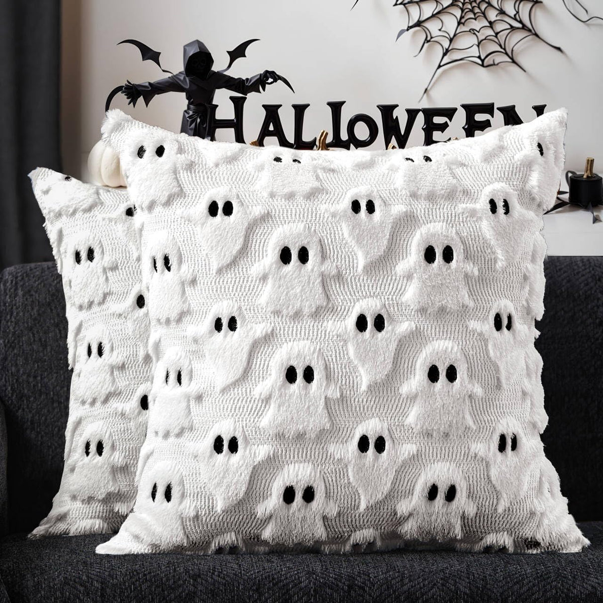 set of 2 pillow covers in 18x18 inch (covers only, insert not included)