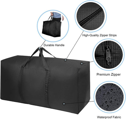 set of long reinforced carry handle straps on each bag