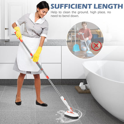 SetSail Floor Scrub Brush – Fast 3-in-1 Cleaning System for Busy Homeowners, Switch Heads in Seconds