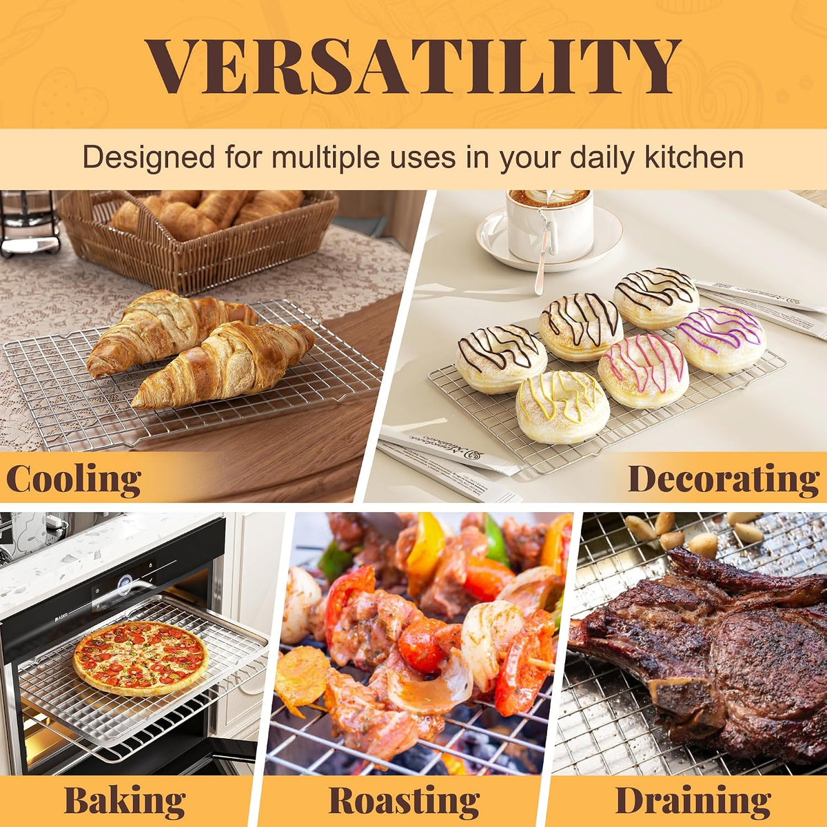 seven available variants across sizes (10x15, 10x16, 11.65x16.85), colors (silver, black, gold), and configurations (2-pack, 3-tier)
