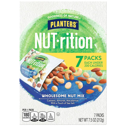 seven individually sealed 1.07 oz pouches per 7.5 oz box