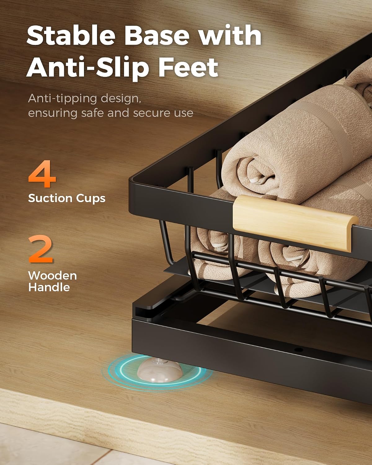 Sevenblue 2-Tier Organizer – Keep Daily Essentials Visible and Within Reach for Efficient Routines