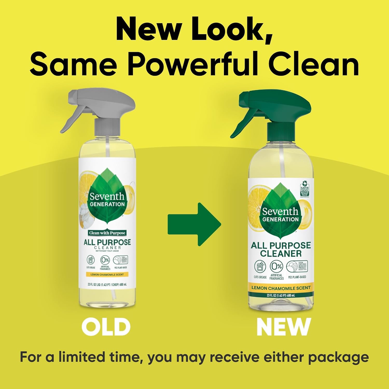 Seventh Generation All Purpose Cleaner – Low-Distraction Fragrance-Free Cleaner for Focused Home Office, Free & Clear 26 oz