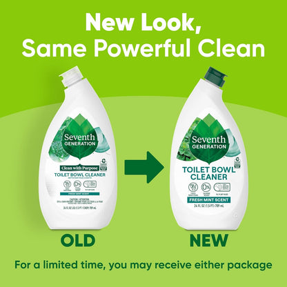 Seventh Generation Toilet Bowl Cleaner – No Chlorine Bleach or Ammonia Safer Choice for the Kids' Bathroom