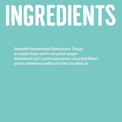 Seventh Generation Toilet Paper – Low-Flow Compatible Recycled Tissue for Travel Trailer Bathrooms, 24 Rolls