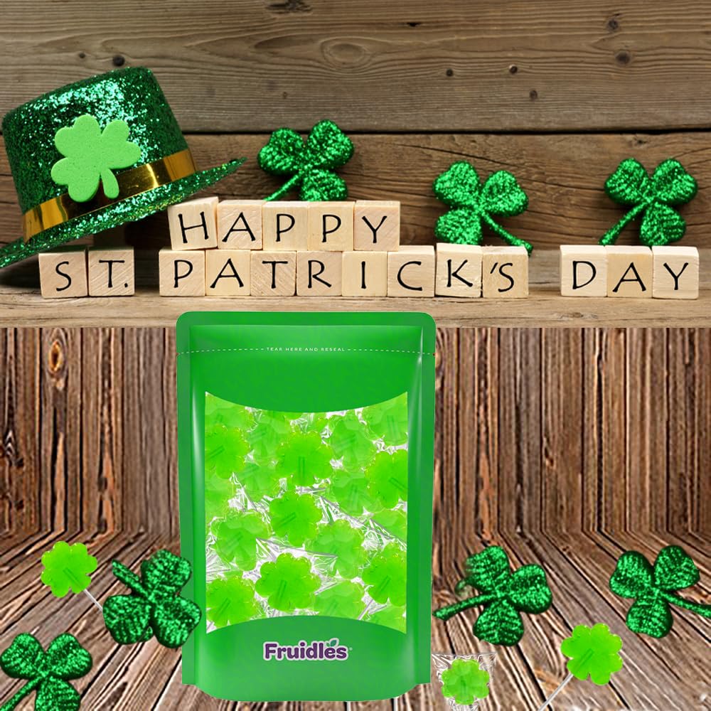 Shamrock Sucker Co. St. Patrick's Day Shamrock Lollipops – Festive Holiday Gift Bag Stuffer for Coworkers and Teachers, 25-Pack
