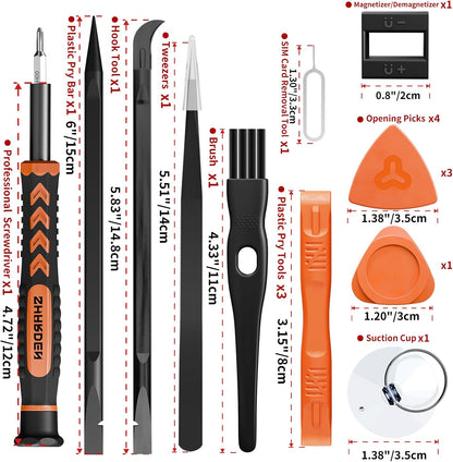 SHARDEN 58 in 1 Precision Screwdriver – Portable Repair Kit for Camping Trips and Field Fixes