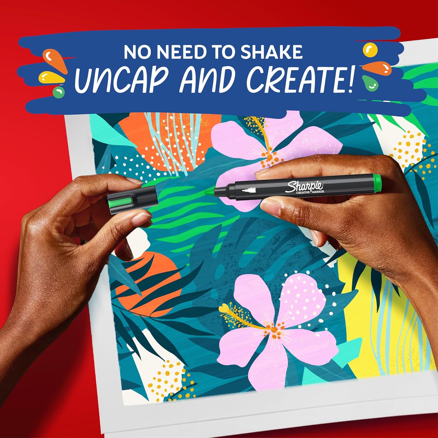 Sharpie Creative Markers – Kids' Craft Set for Bedroom Play Area, Weekend Art Projects and Rainy Day Activities