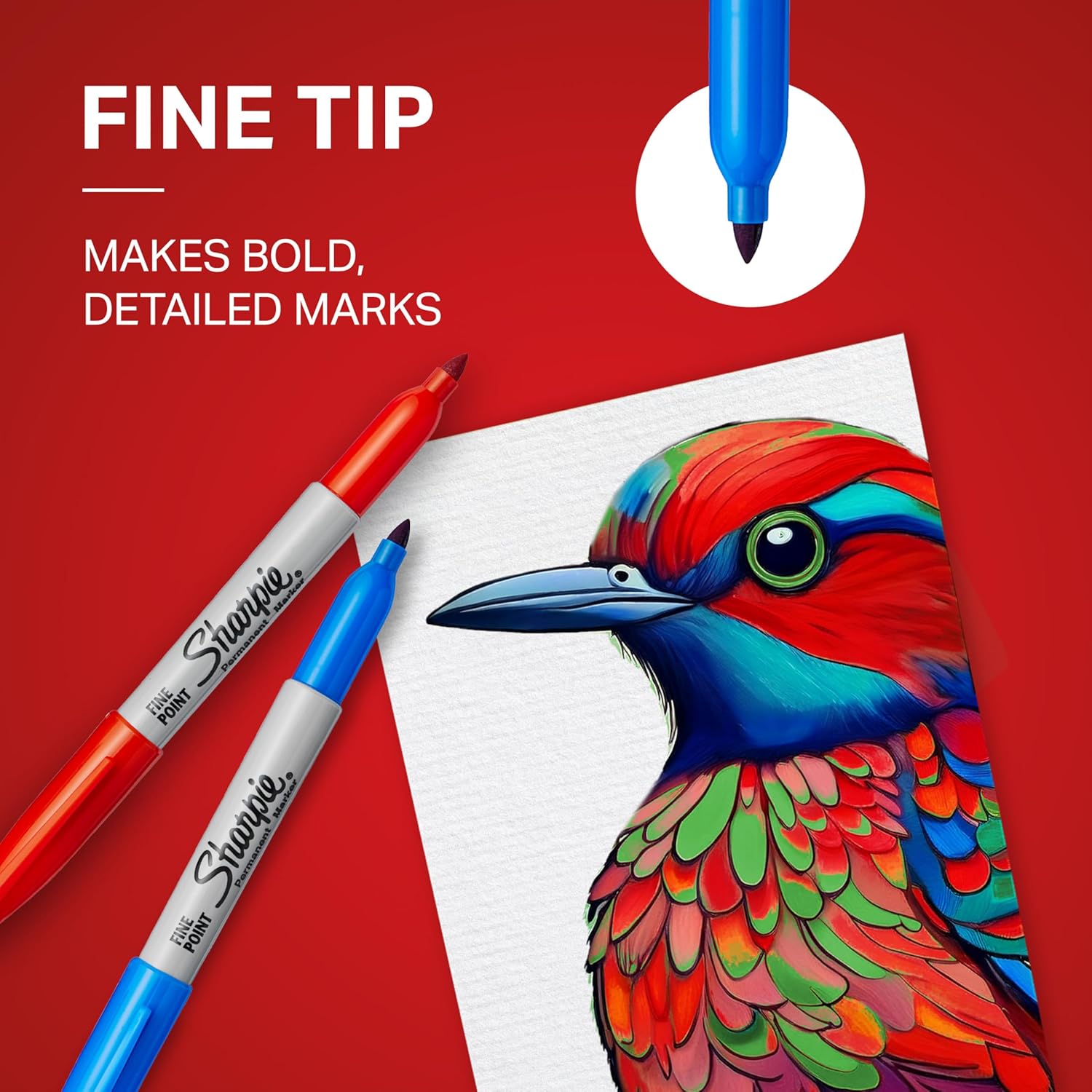 Sharpie Permanent Markers, Fine Point, Black, 12 Count - Thoughtful Holiday Gift for Students and DIY Hobbyists