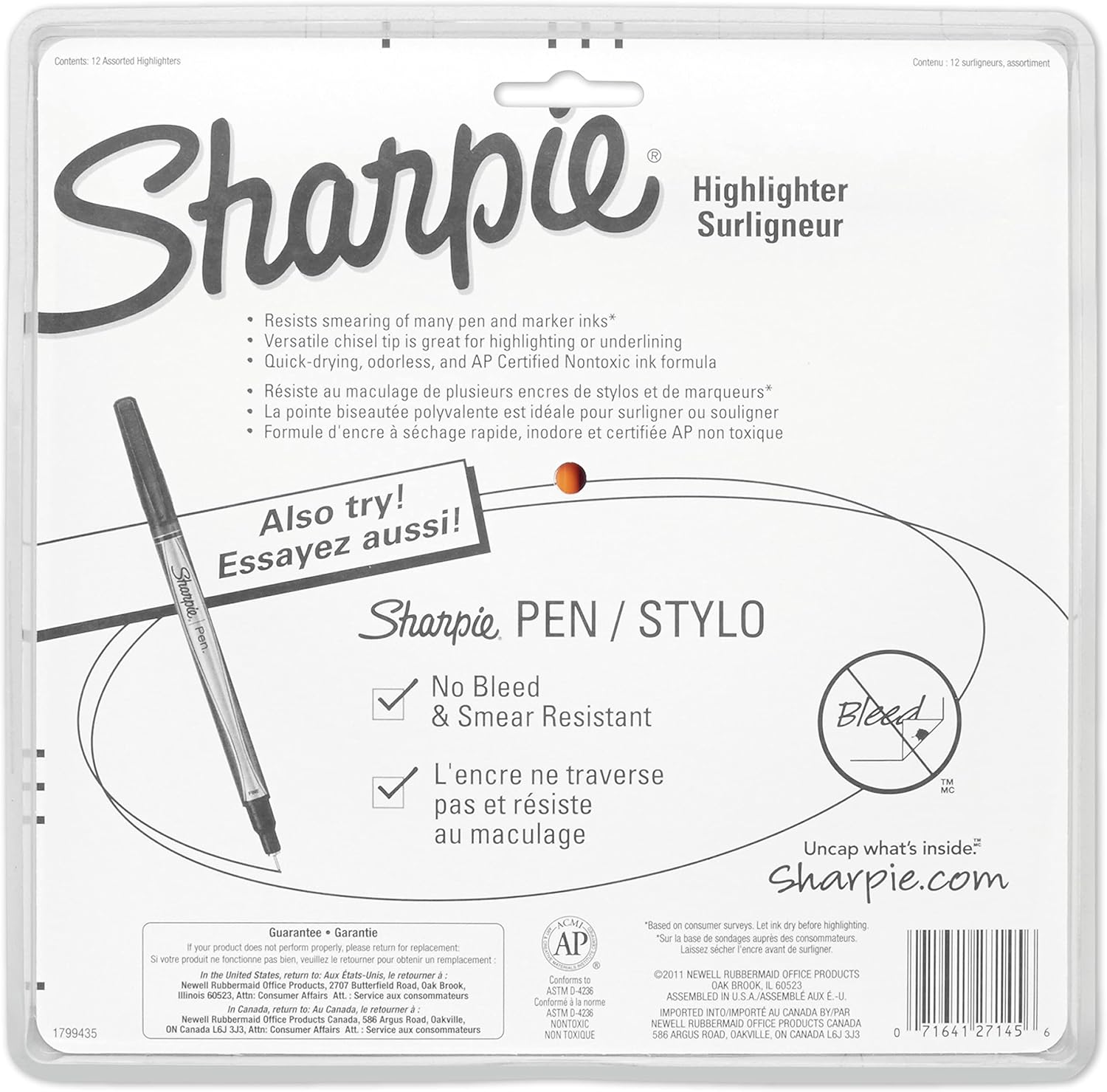 Sharpie Pocket Highlighters Chisel Tip Assorted 12 Pack – Quick Dry Study Highlighters for College Note-Taking & Exam Prep