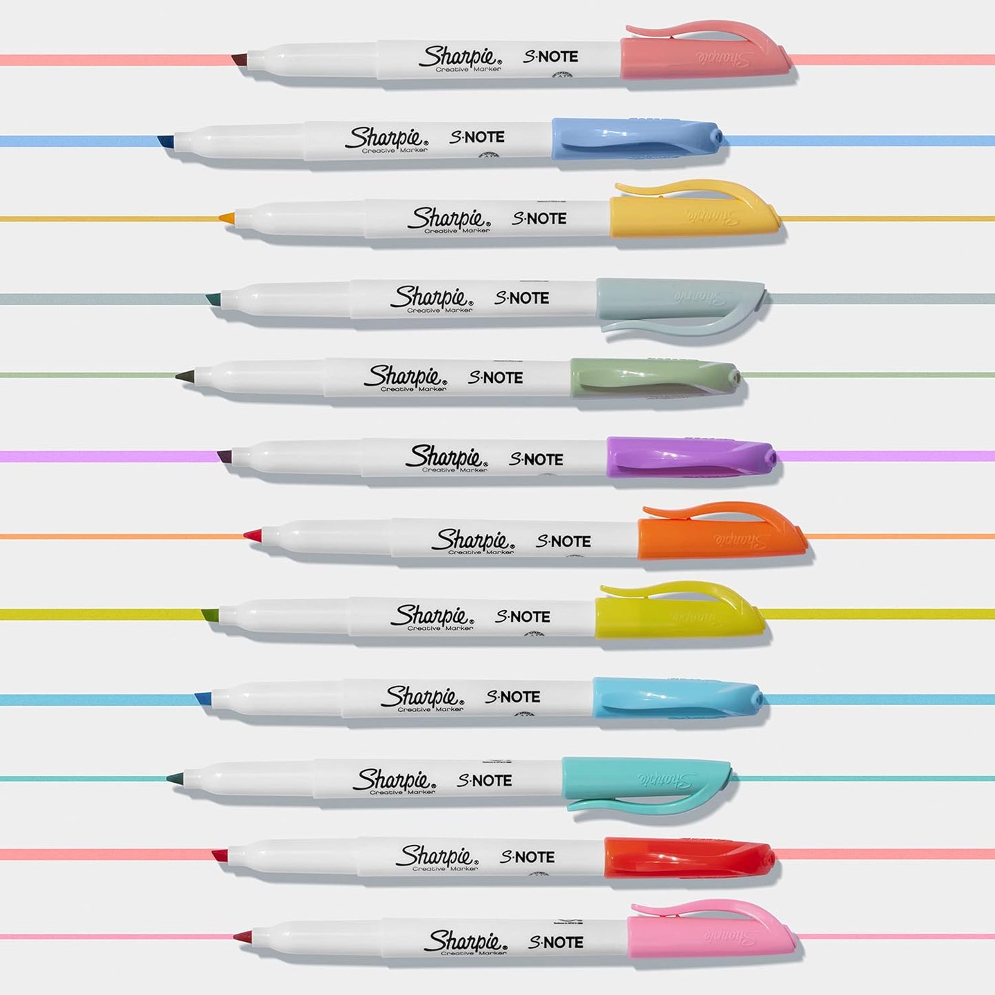 Sharpie S-Note Pastel Highlighter Set as a Thoughtful Gift for Students, Teachers, and Journal Lovers, 24 Count