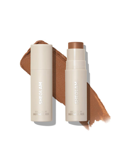 SHEGLAM Snatch &amp;#39;n&amp;#39; Define Cream Contour Stick Long Lasting Highly Pigmented Sweat Proof Face Bronzer Makeup - Terracotta