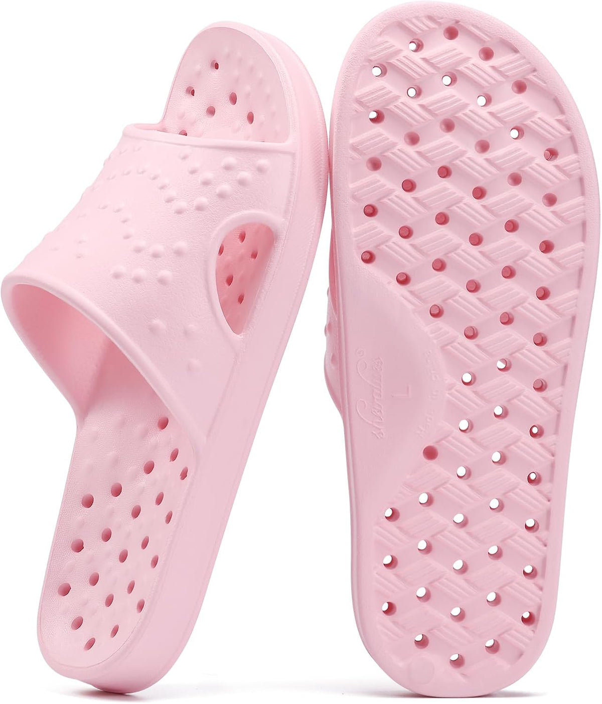 shevalues Hygienic Pool Slides with Drain Holes — Easy-Rinse Sandals for Safer Steps on Wet Surfaces