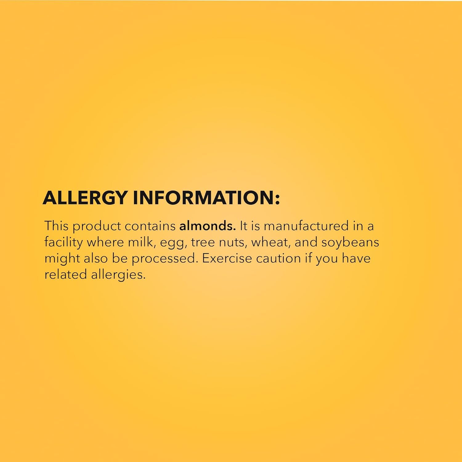 short ingredient list: almonds, cassava, pea protein, cocoa powder