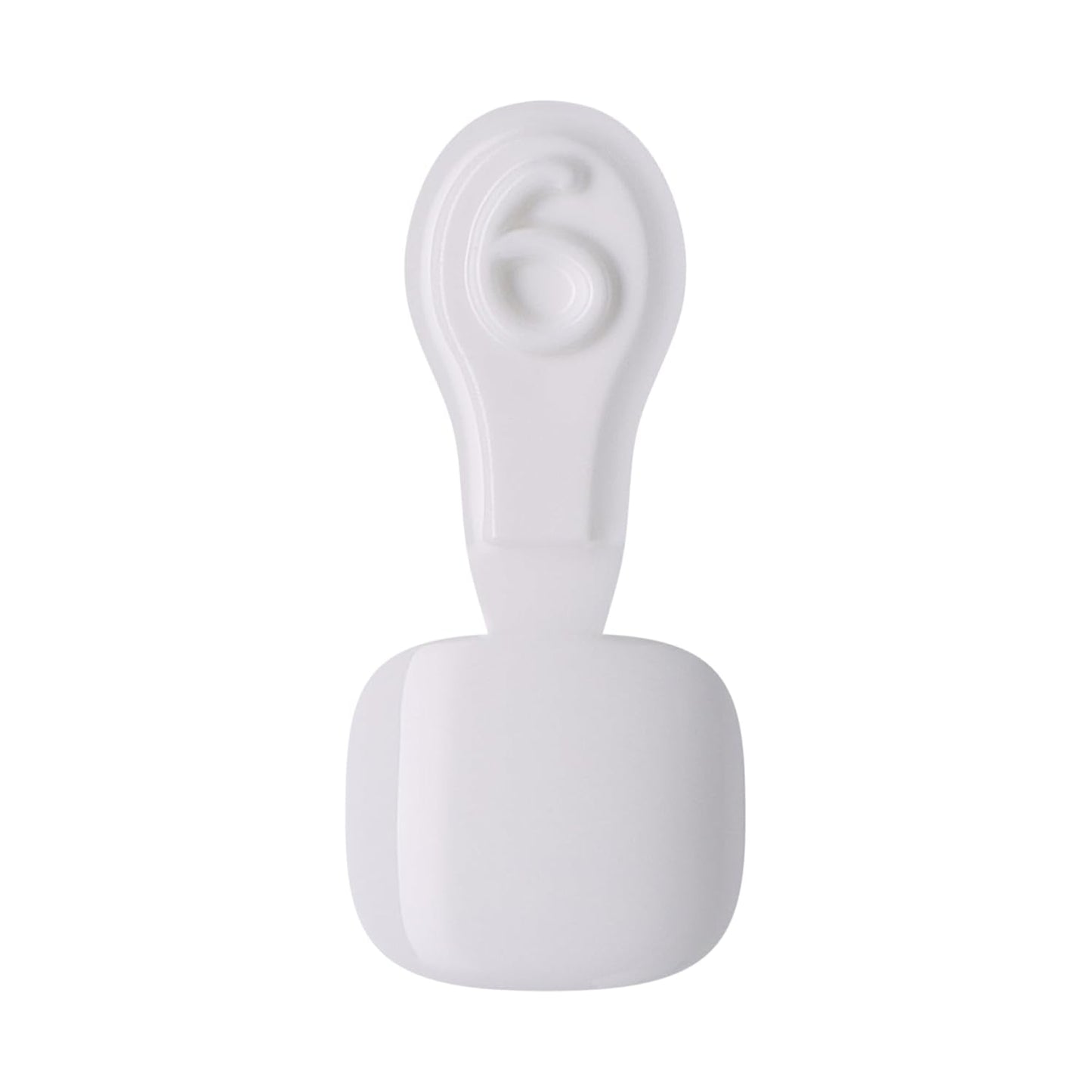 short squoval shape in white 'angel vibes' colorway with additional blanc chic variant