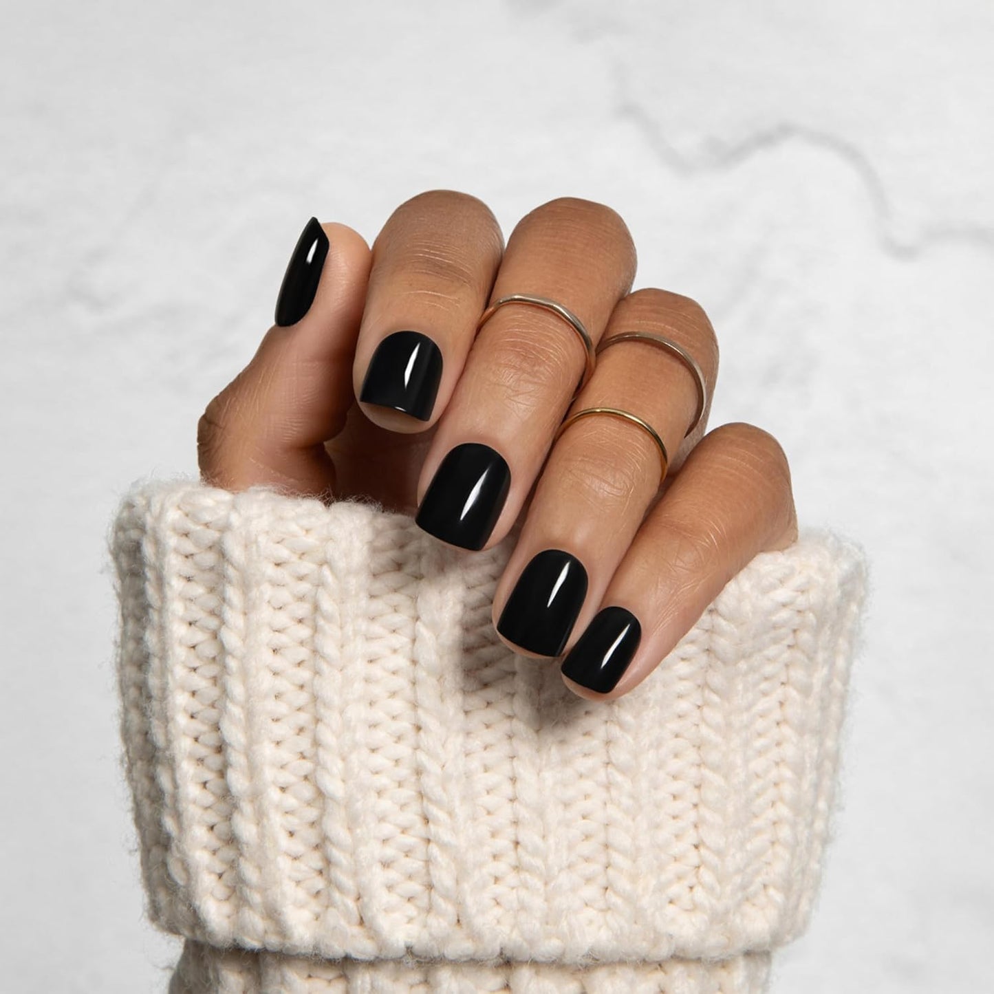 short squoval shape suited for professional and conservative settings