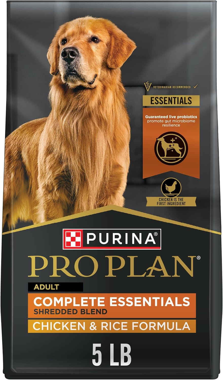 shredded blend with tender pieces mixed into crunchy kibble for dual texture
