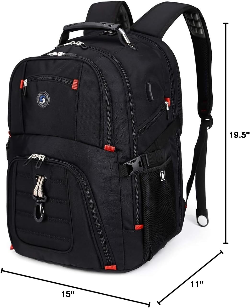 SHRRADOO Extra Large Travel Laptop Backpack for Men – Practical Graduation Gift for College Students and Professionals
