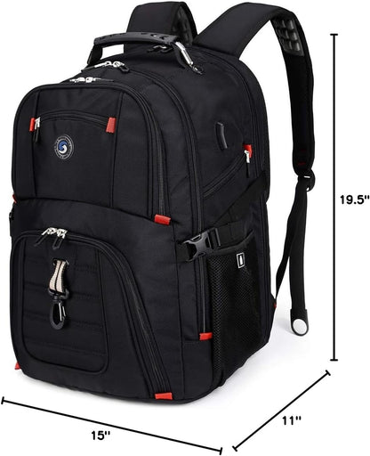 SHRRADOO Extra Large Travel Laptop Backpack for Men – Practical Graduation Gift for College Students and Professionals