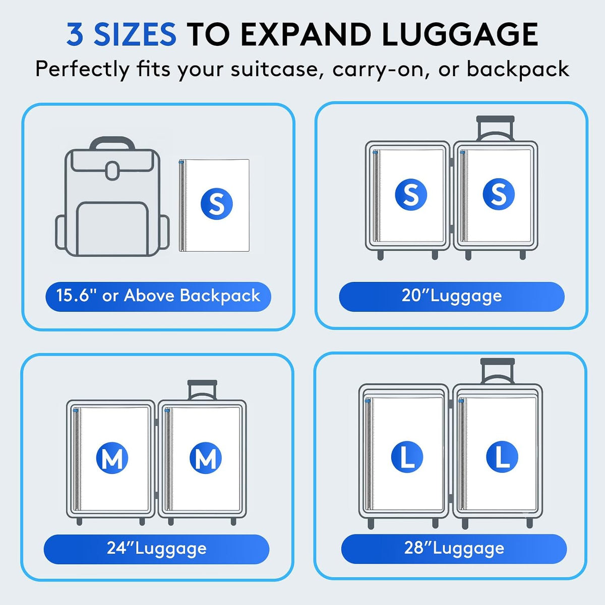 side-opening double-zipper closure for easier loading than traditional top-fill bags