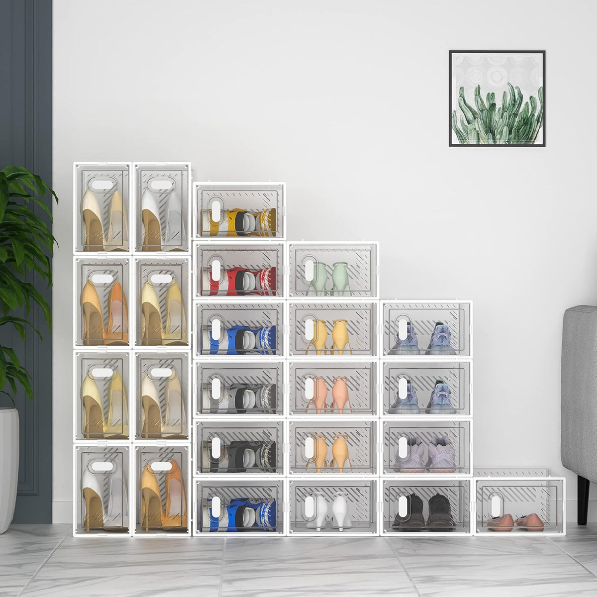 SIMPDIY Magnetic Door Shoe Boxes — One-Hand Access Storage for Fast Routines