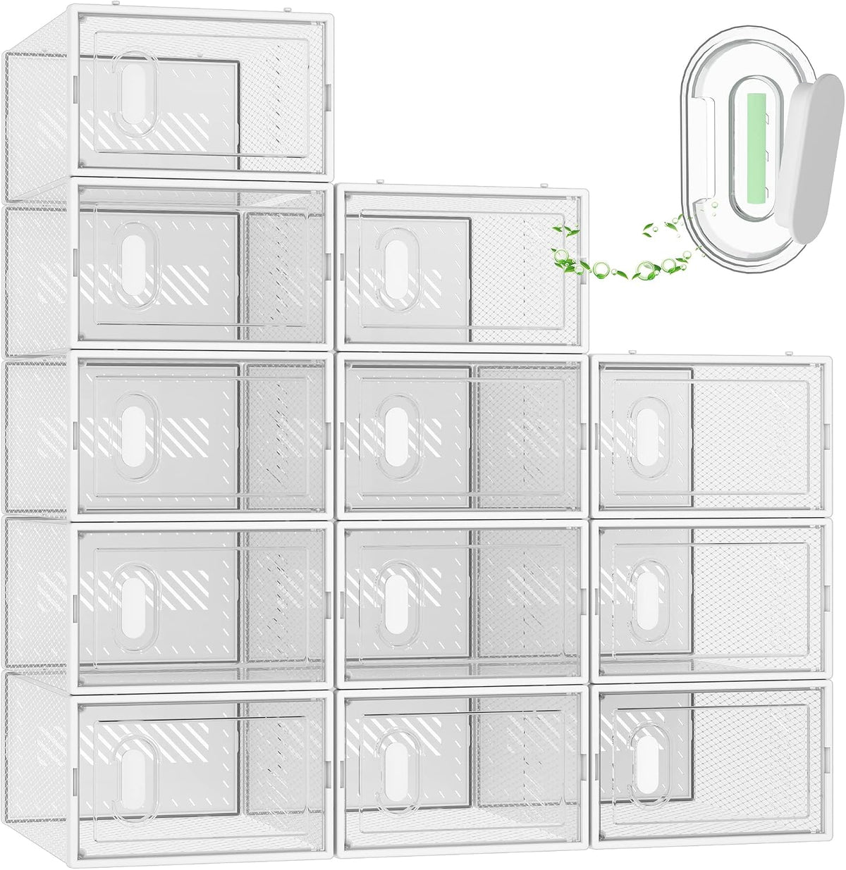 SIMPDIY Magnetic Door Shoe Boxes — One-Hand Access Storage for Fast Routines