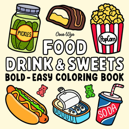 Simple Big Designs Coloring Book – Budget-Friendly Creative Gift for Birthdays, Get Well and Cozy Holidays