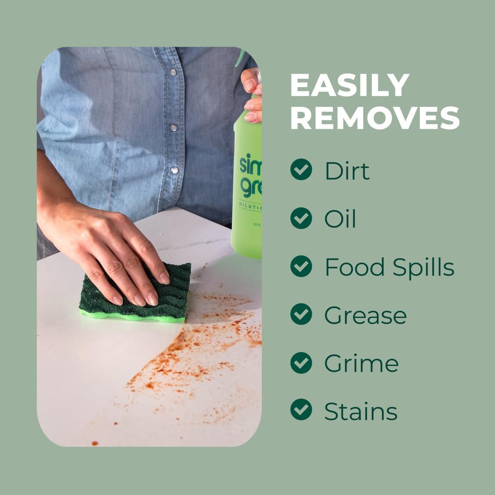 Simple Green Concentrated Cleaner – Non-Toxic Safer Choice Formula for Nursery Furniture, Toys, and Highchair Trays