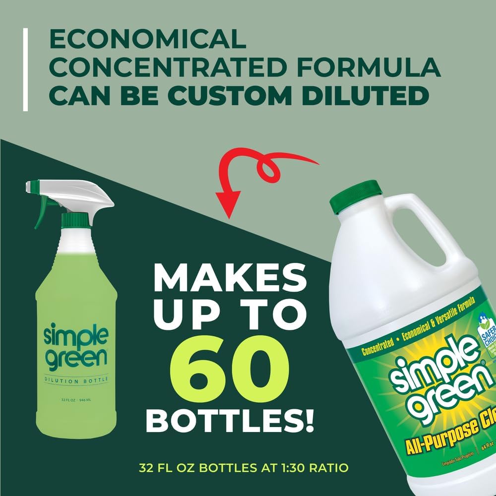Simple Green Concentrated Cleaner – Non-Toxic Safer Choice Formula for Nursery Furniture, Toys, and Highchair Trays