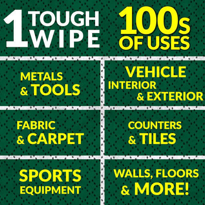 Simple Green Outdoor Cleaning Wipes for Camping Gear and Grills, Portable Degreasing Towels