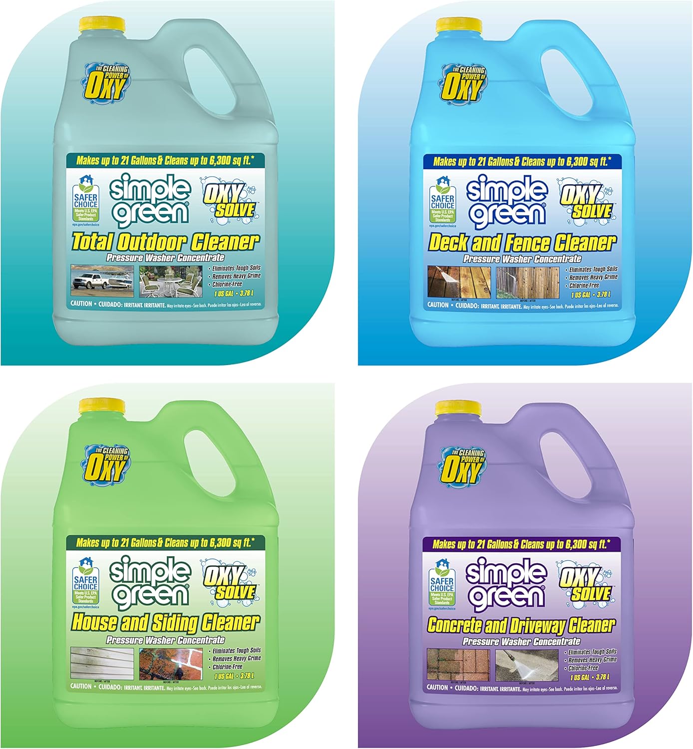 Simple Green Oxy Solve Outdoor Pressure Washer Cleaner – 1 Gal for a Cleaner Backyard Retreat
