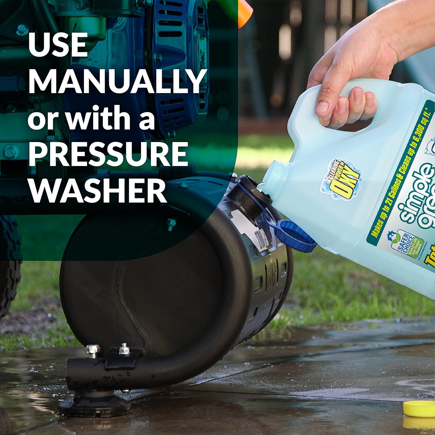 Simple Green Oxy Solve Outdoor Pressure Washer Cleaner – 1 Gal for a Cleaner Backyard Retreat
