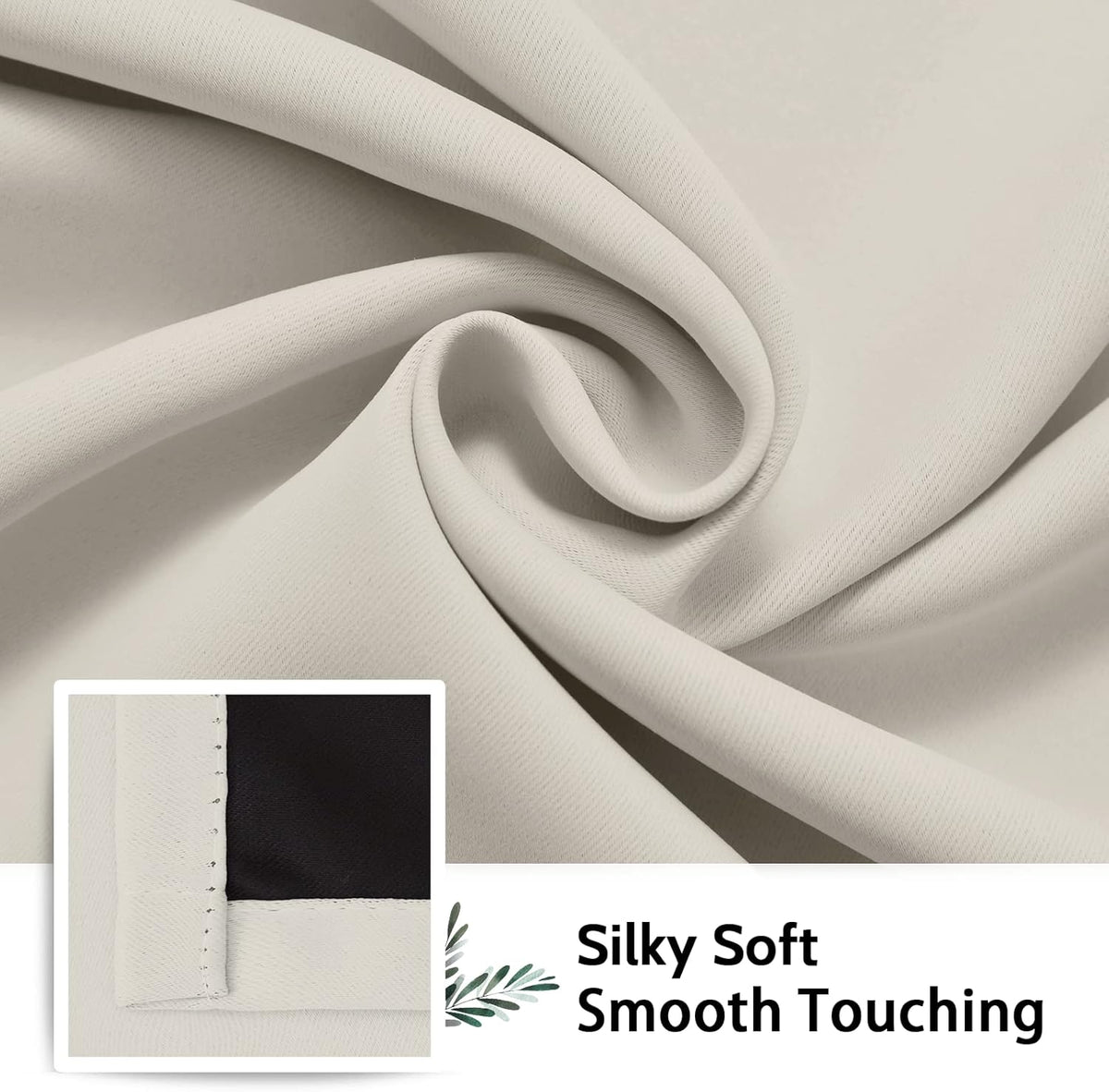 SimpleHome Solid Blackout Drapes – Intentional Living Room Window Treatment in Neutral Tones and Simple Grommet Hardware