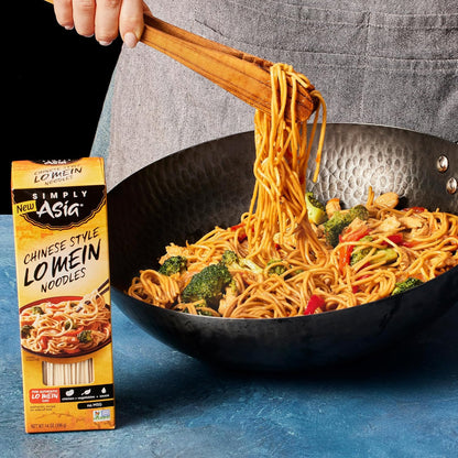 Simply Asia Lo Mein Noodles, 4-6 Minute Boil – Fast Weeknight Dinner Solution for Busy Professionals