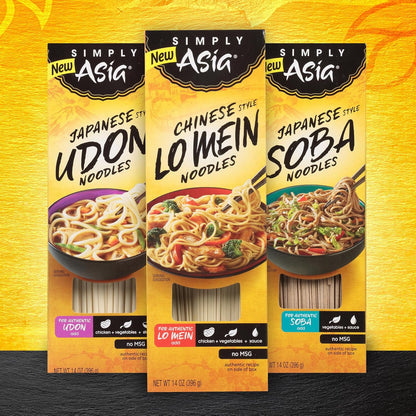 Simply Asia Lo Mein Noodles, 4-6 Minute Boil – Fast Weeknight Dinner Solution for Busy Professionals