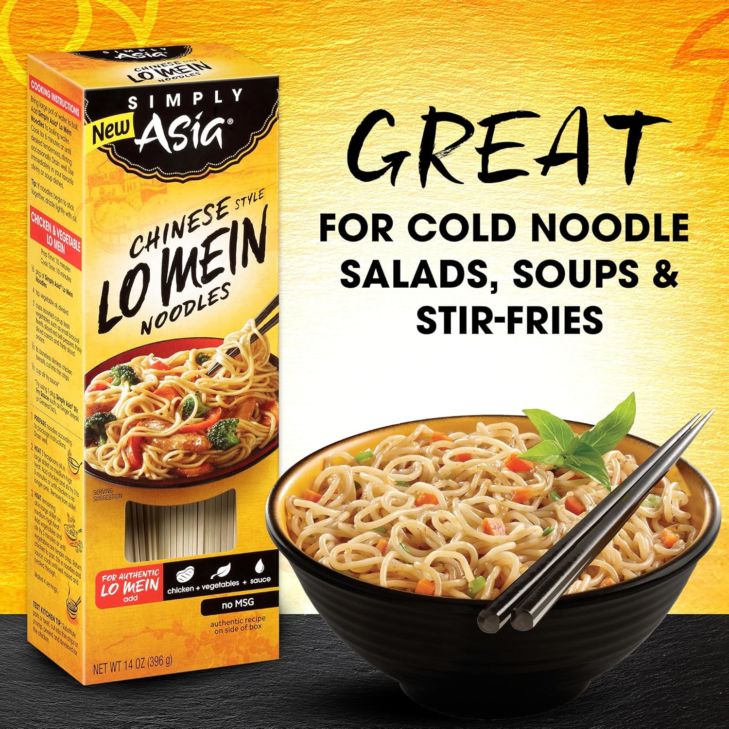 Simply Asia Lo Mein Noodles, 4-6 Minute Boil – Fast Weeknight Dinner Solution for Busy Professionals
