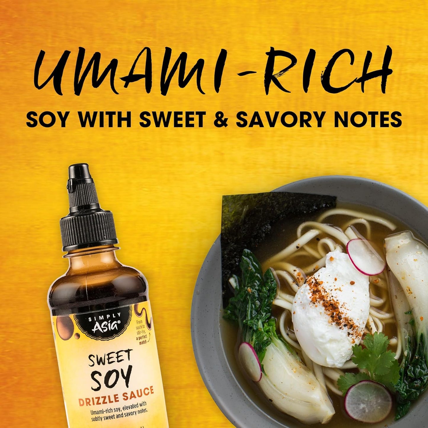 Simply Asia Sweet Soy Drizzle Sauce — Quick Flavor Shortcut for Busy Weeknight Dinners, 8 fl oz Squeeze Bottle