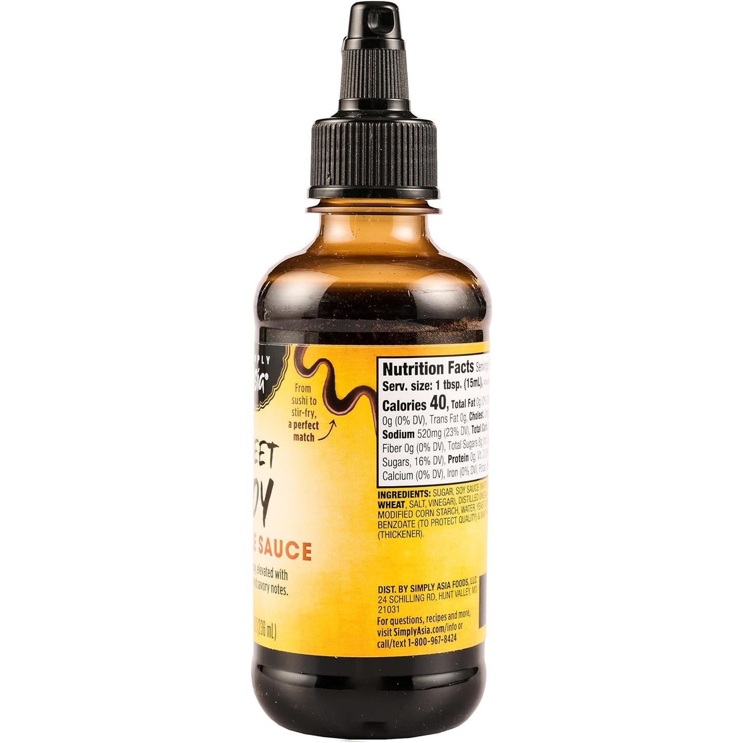 Simply Asia Sweet Soy Drizzle Sauce — Quick Flavor Shortcut for Busy Weeknight Dinners, 8 fl oz Squeeze Bottle