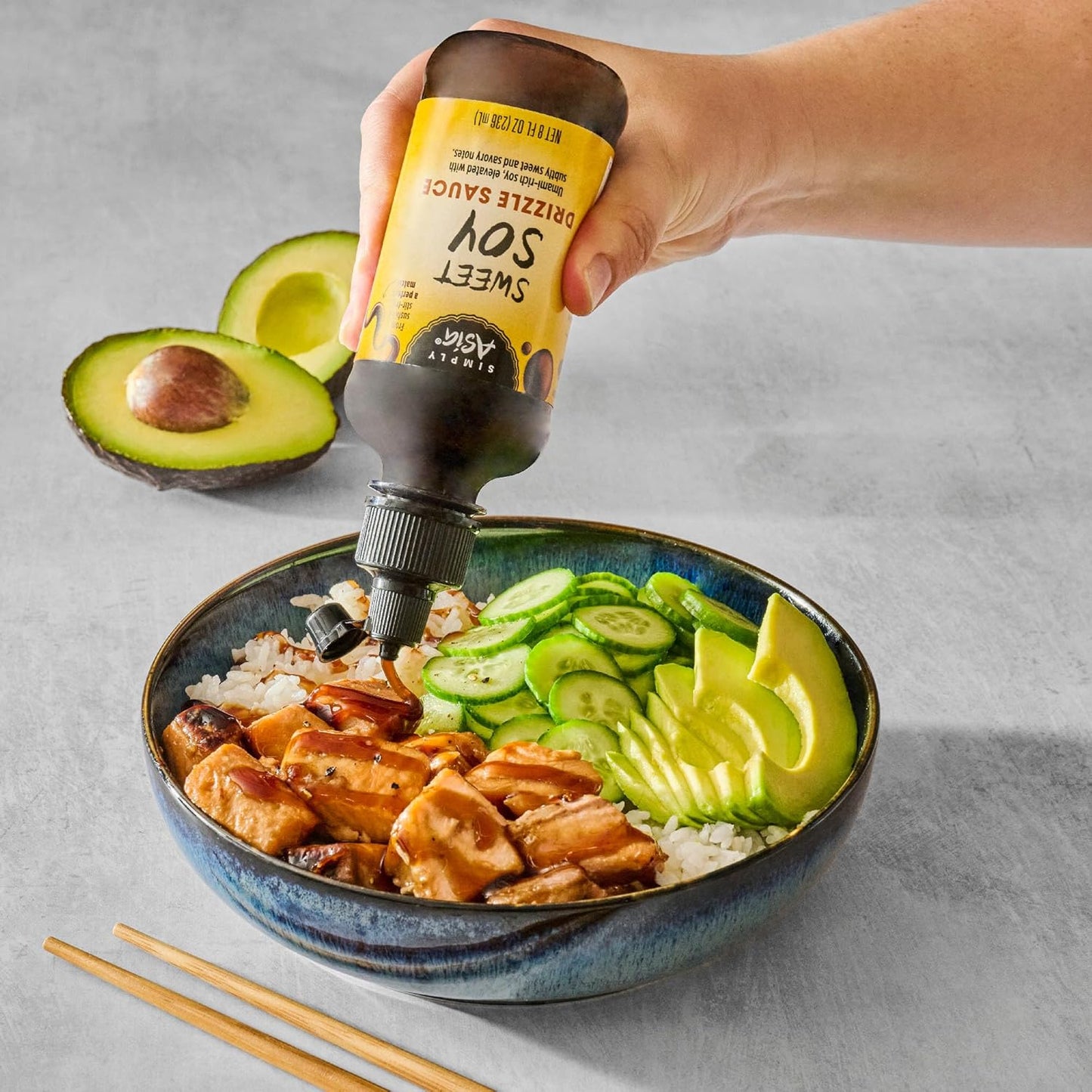 Simply Asia Sweet Soy Drizzle Sauce — Quick Flavor Shortcut for Busy Weeknight Dinners, 8 fl oz Squeeze Bottle