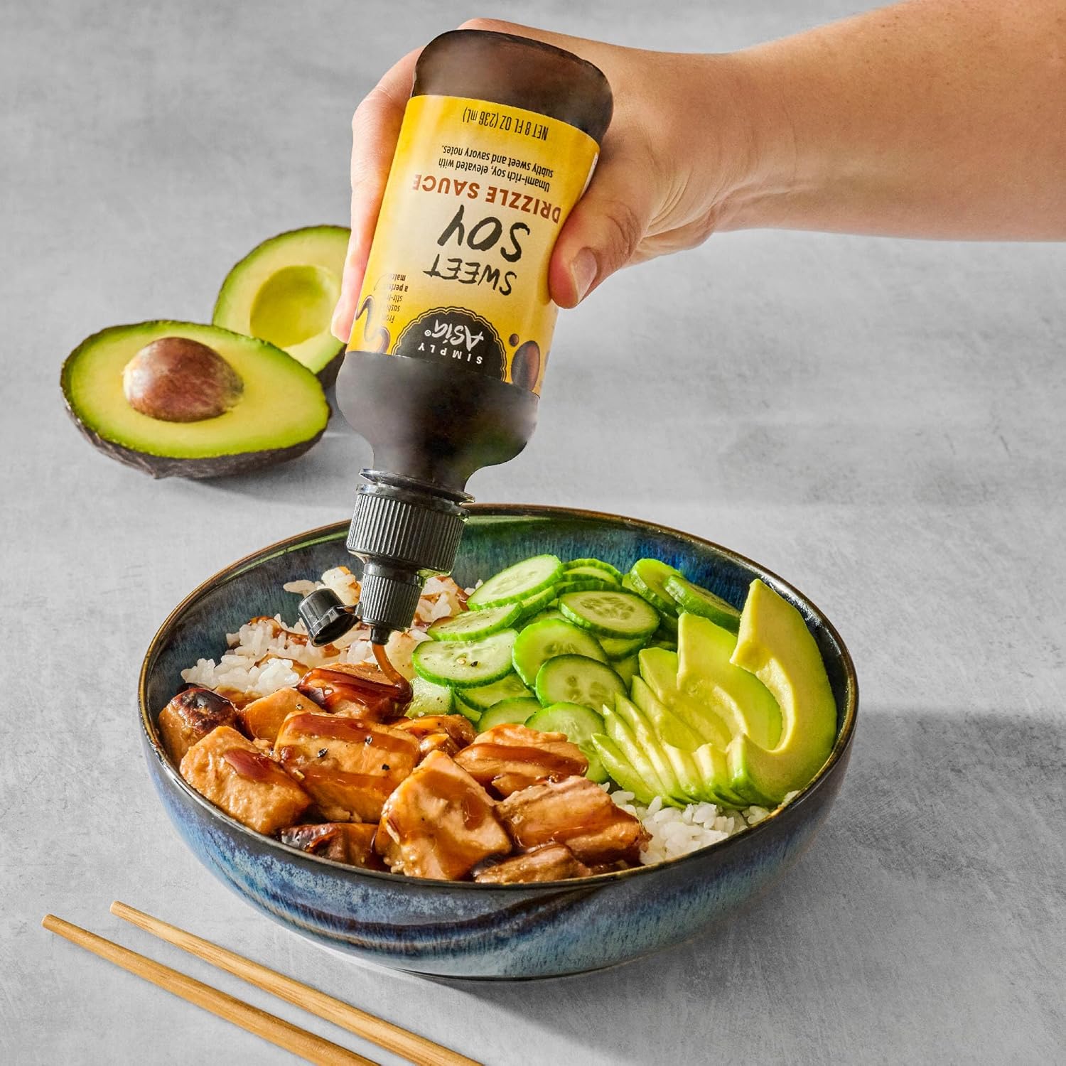 Simply Asia Sweet Soy Drizzle Sauce — Quick Flavor Shortcut for Busy Weeknight Dinners, 8 fl oz Squeeze Bottle