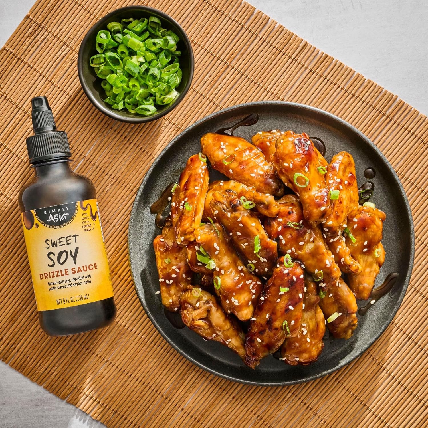 Simply Asia Sweet Soy Drizzle Sauce — Quick Flavor Shortcut for Busy Weeknight Dinners, 8 fl oz Squeeze Bottle