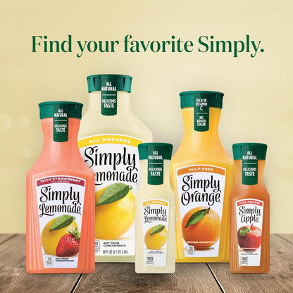 Simply Lemonade All Natural – No Artificial Flavors Carafe for Wellness Routines, Calm Mealtime Hydration