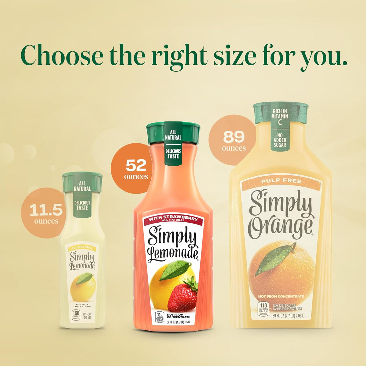Simply Lemonade with Strawberry, 52 Fl Oz – Caffeine-Free Refreshment for Clean-Eating Workdays and Lunches