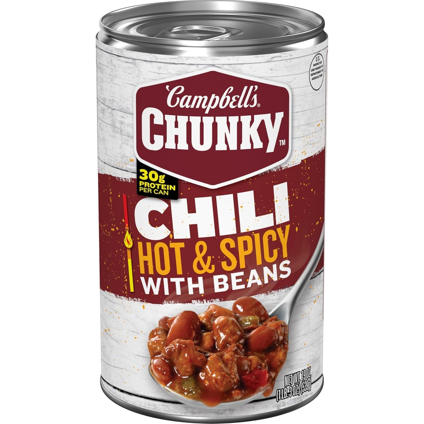 single 19 oz can portion size — feeds one hungry person or two as a side