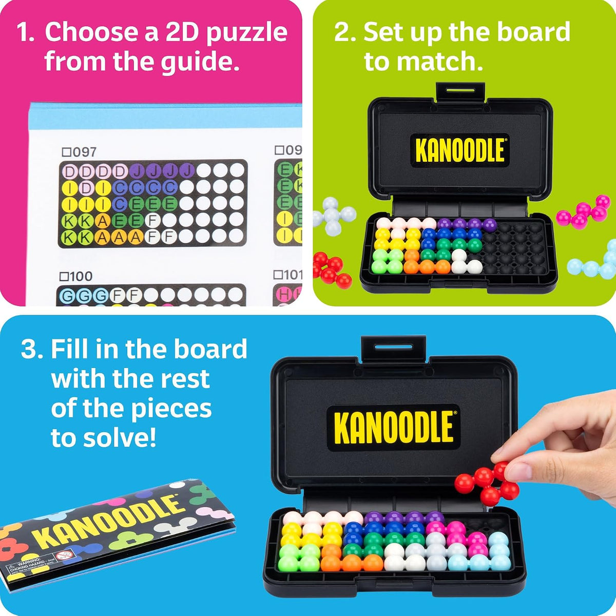 single-player format with an included puzzle guide and beginner-to-expert difficulty progression