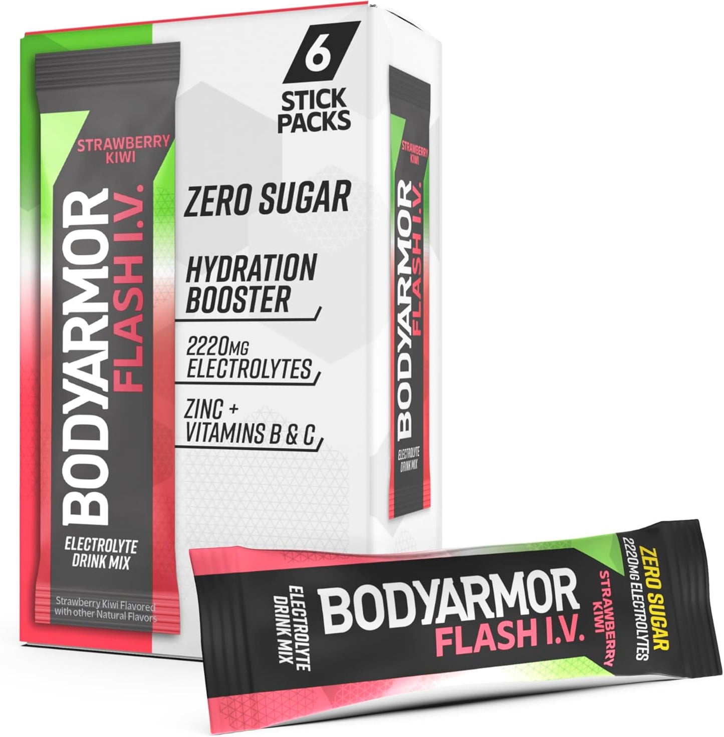 single-serve 0.28 oz powder stick that pours directly into any water bottle