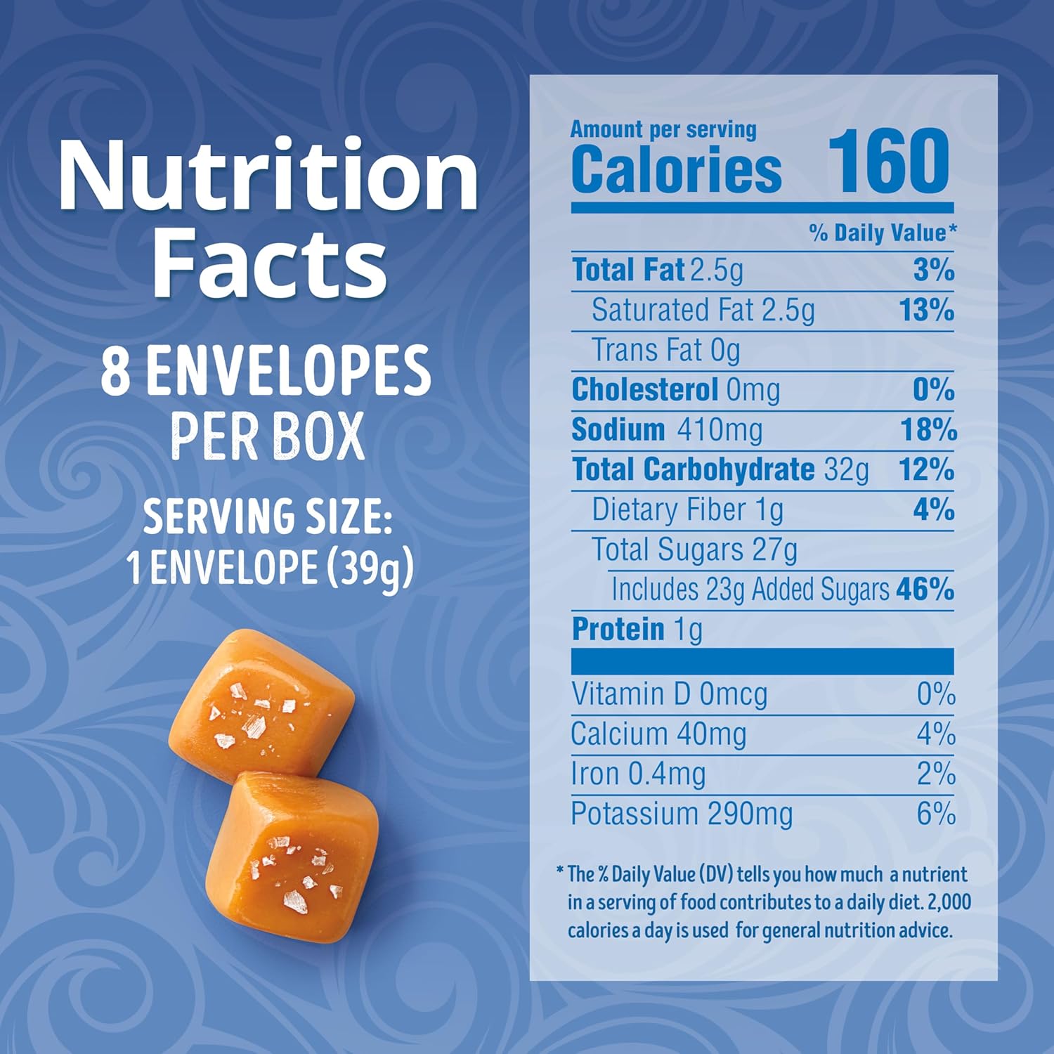 single-serve 1.38 oz portioned envelopes for mess-free preparation