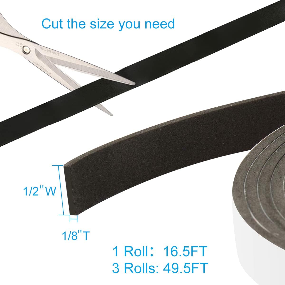 single-sided strong adhesive with clean, residue-free removal