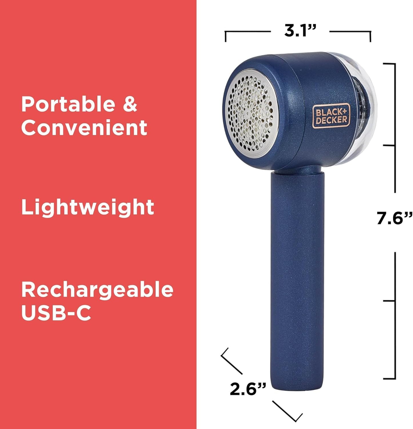 six durable stainless steel blades for high-efficiency fabric restoration